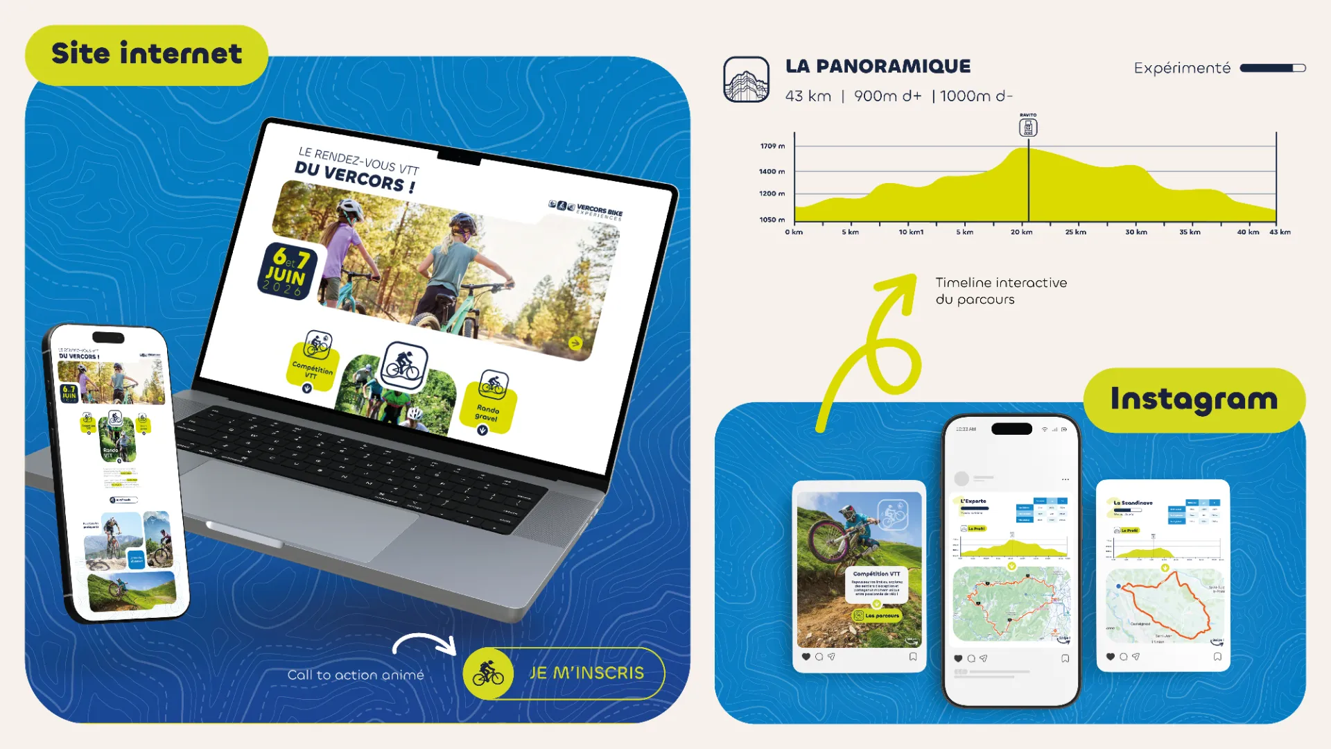 Charte graphique du Vercors Bike Experiences
