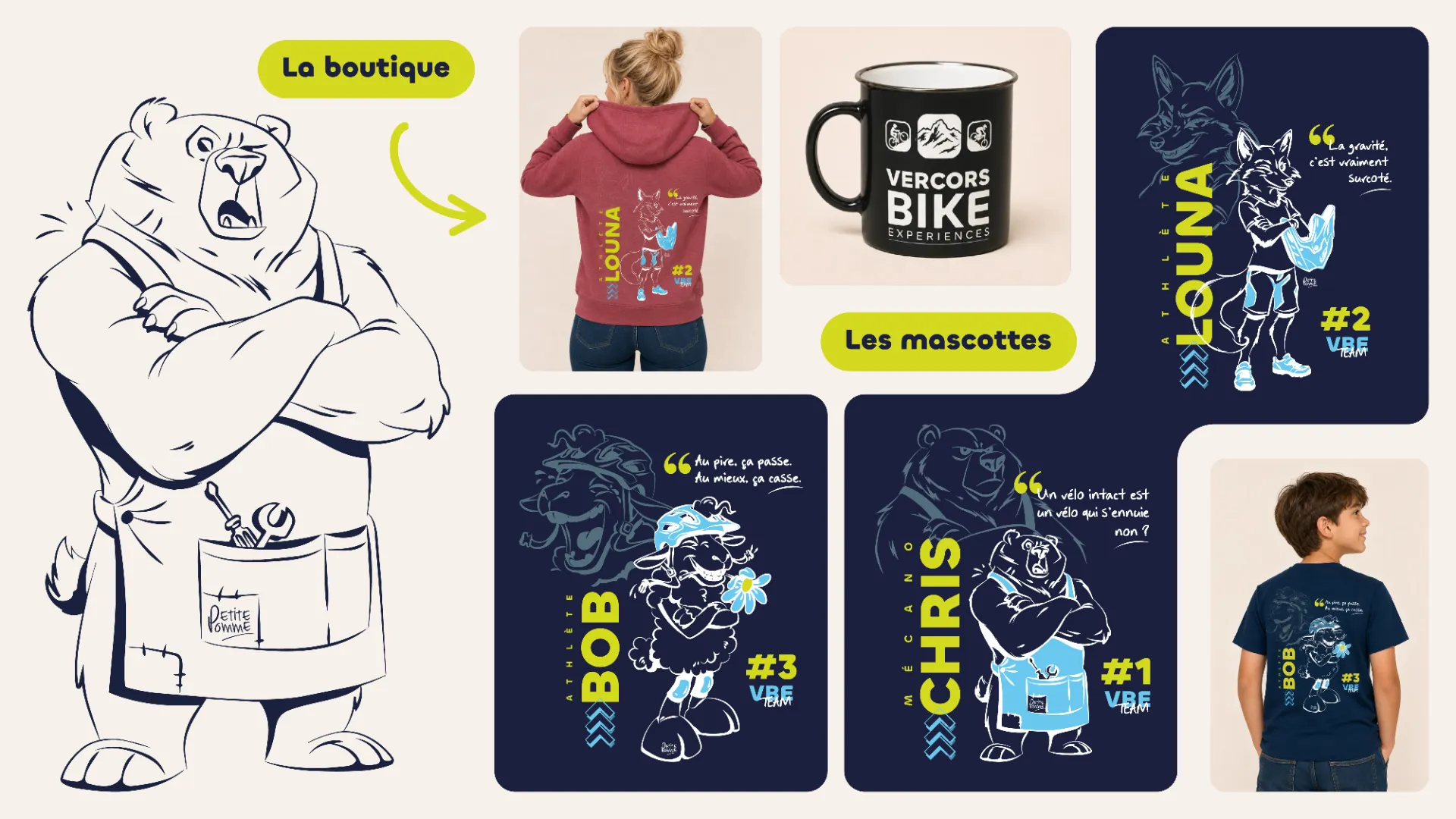 Charte graphique du Vercors Bike Experiences