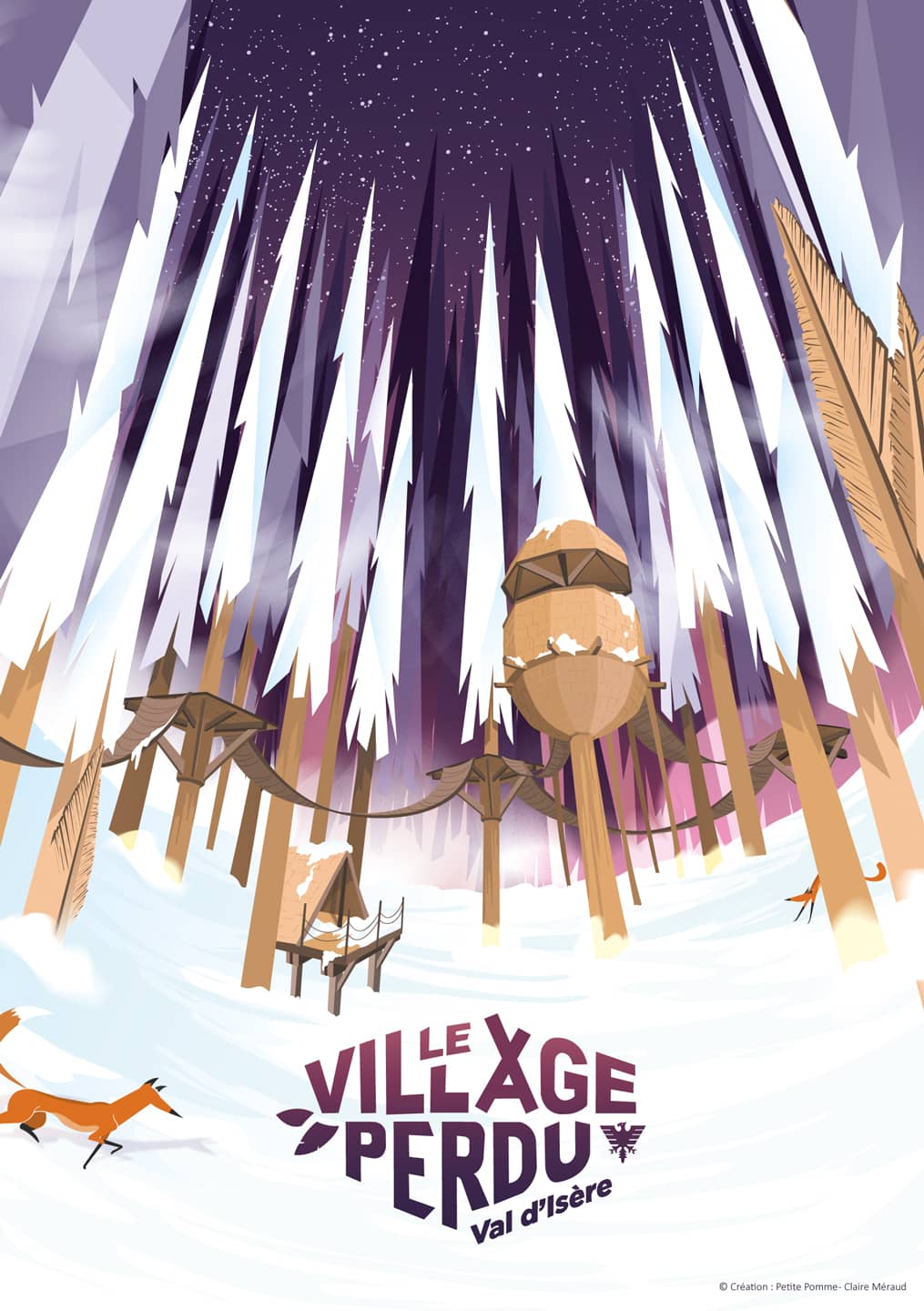 Illustration d'affiche pour Val d'Isère : Le Village perdu
