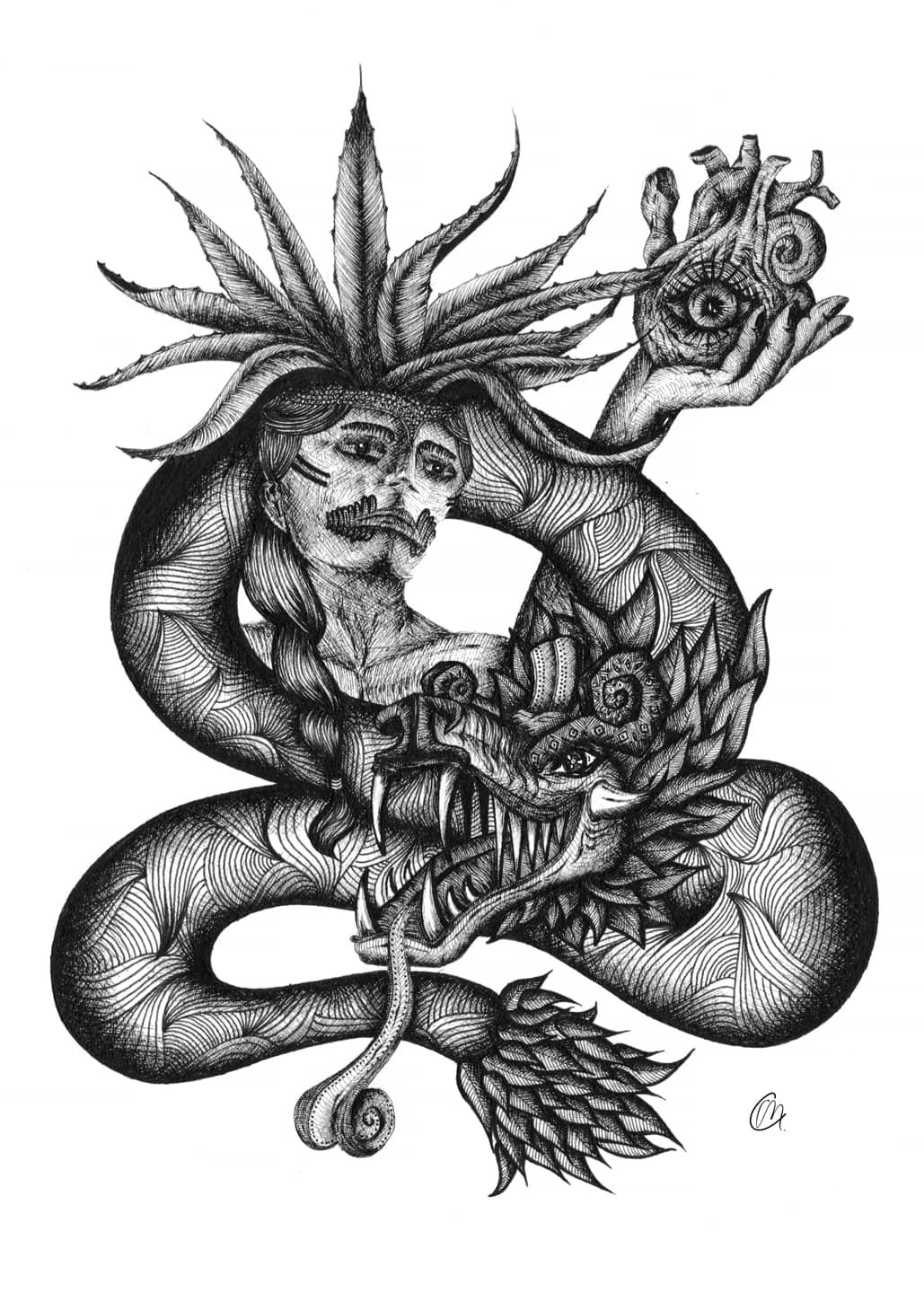 Serpent à plumes